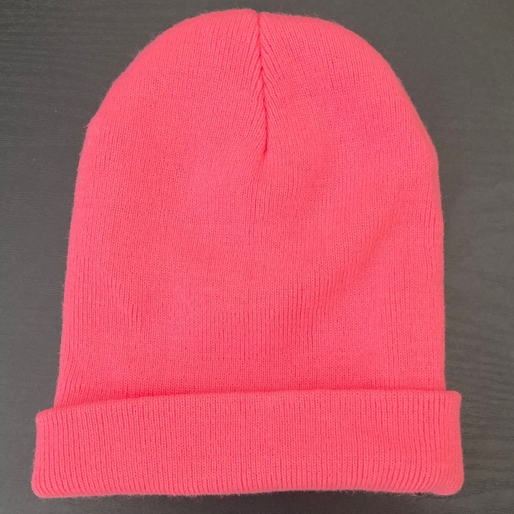Hyper Pink Beanie Hat Cap